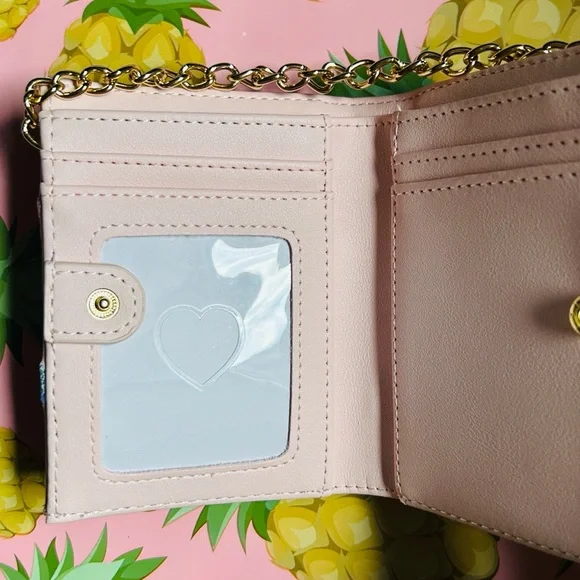 💗🧸 Betsey Johnson Candy Heart Handbag & Gummy Bear Wallet & Heart Charm NWT - Picture 15 of 16